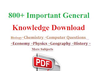 800 +General Knowledge Pdf